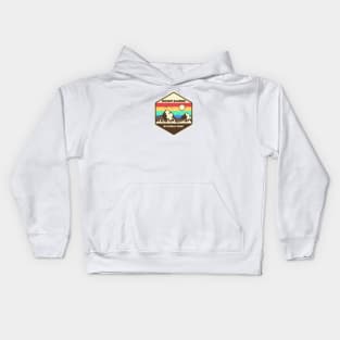 Mount Rainier National Park Retro Kids Hoodie